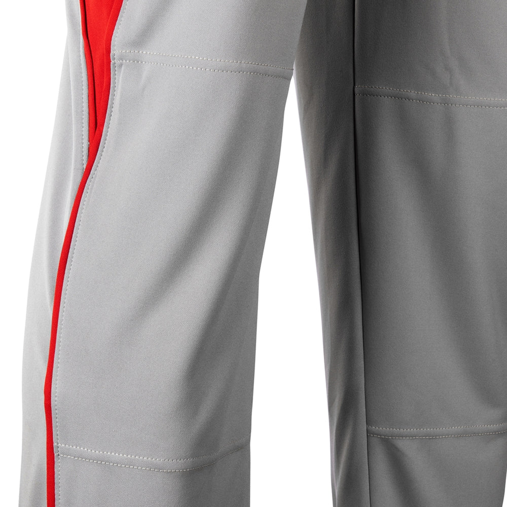 Pantalon Beisbol Champro Gris Rojo Largo Triple Crown Bottom 2 BP92U Adulto