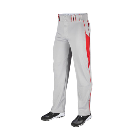 Pantalon Beisbol Champro Gris Rojo Largo Triple Crown Bottom 2 BP92U Adulto