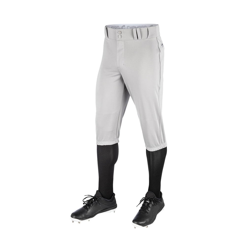 Pantalon Beisbol Champro Gris Corto Triple Crown Knicker BP10 INFANTIL