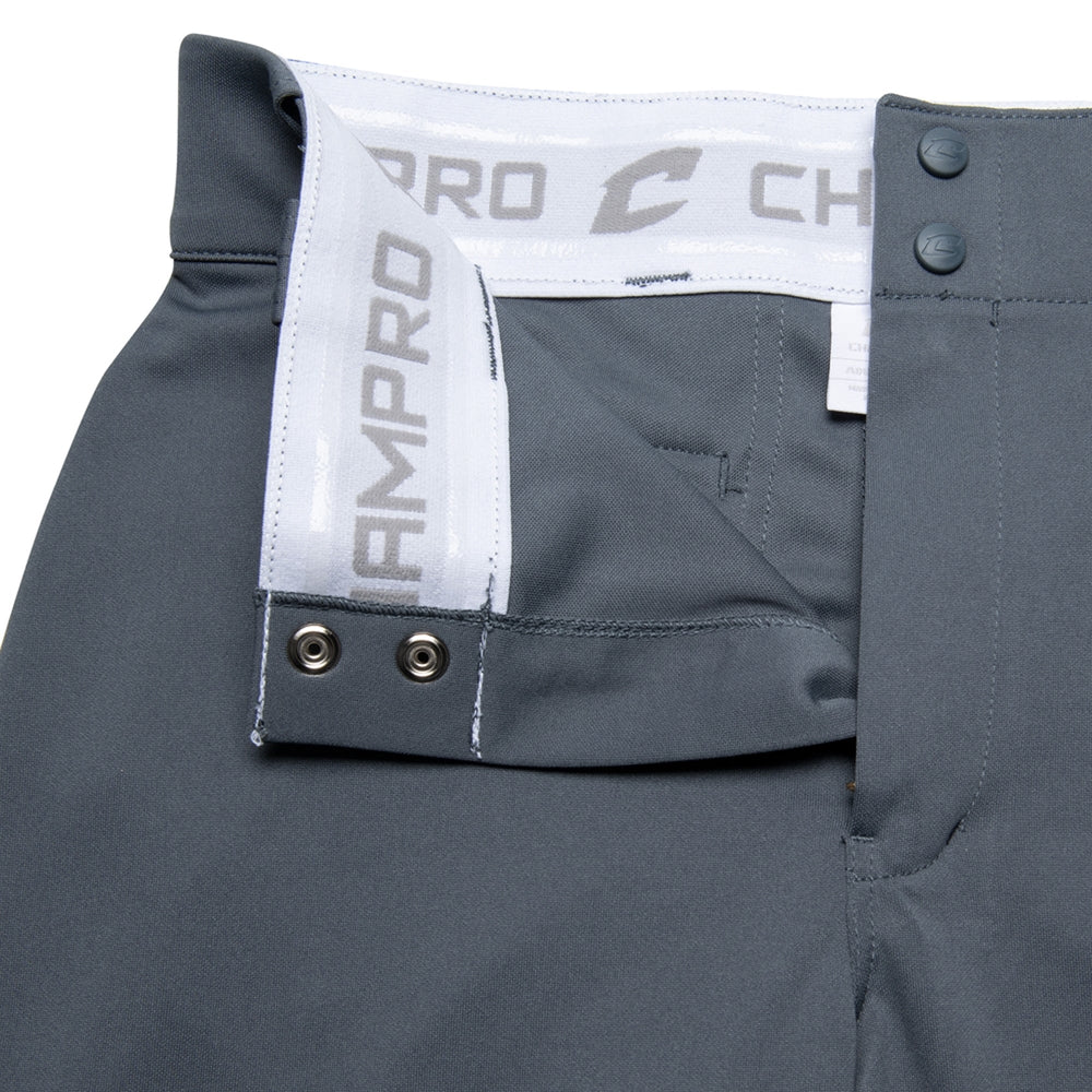 Pantalon Softbol Champro Tournament BP11 Gris Oscuro Corto NIÑA