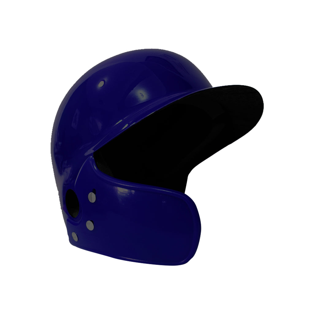 Casco Beisbol Softbol BS3 Fibra de Vidrio Con Protector Zurdo Azul Marino ADULTO
