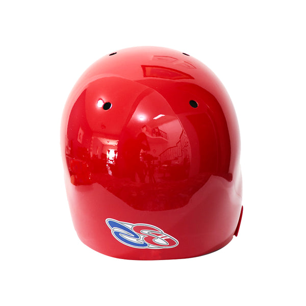 Casco Beisbol Softbol BS3 Fibra de Vidrio Con Protector Zurdo Rojo ADULTO