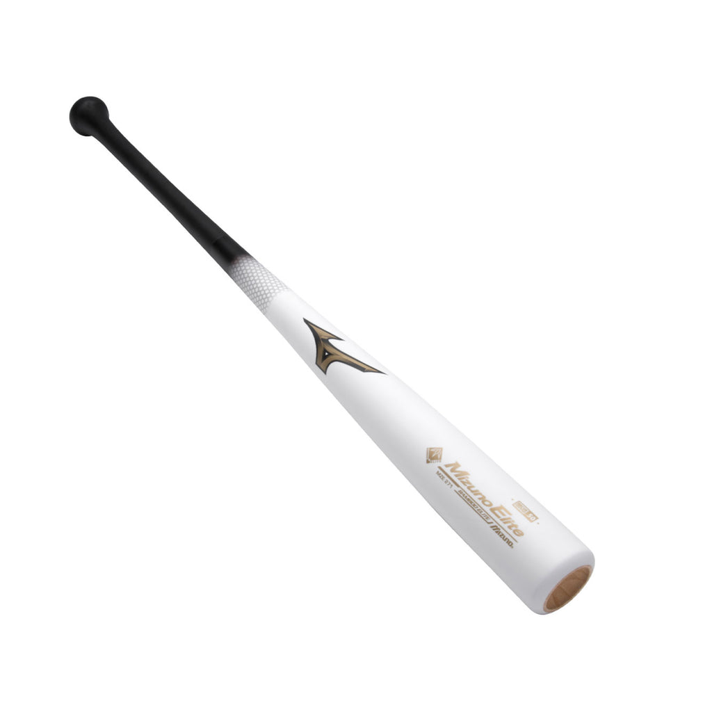 Bat Beisbol de Bamboo Mizuno Elite MZE 271 Blanco Negro Adulto