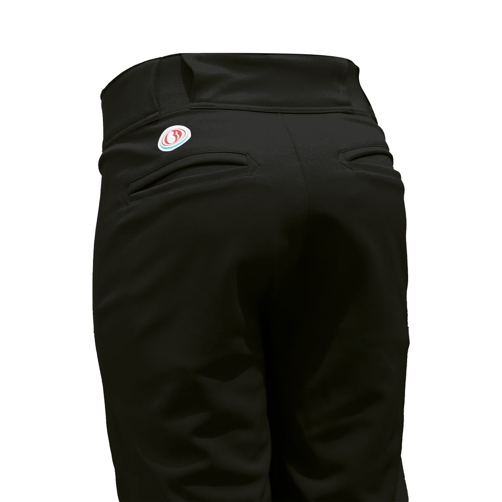 Pantalón De Beisbol Softbol Beisport Negro Corto ADULTO
