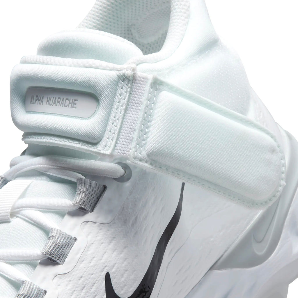 Spikes Beisbol Nike Alpha Huarache Elite 4 Mid Blanco Beisbolmania