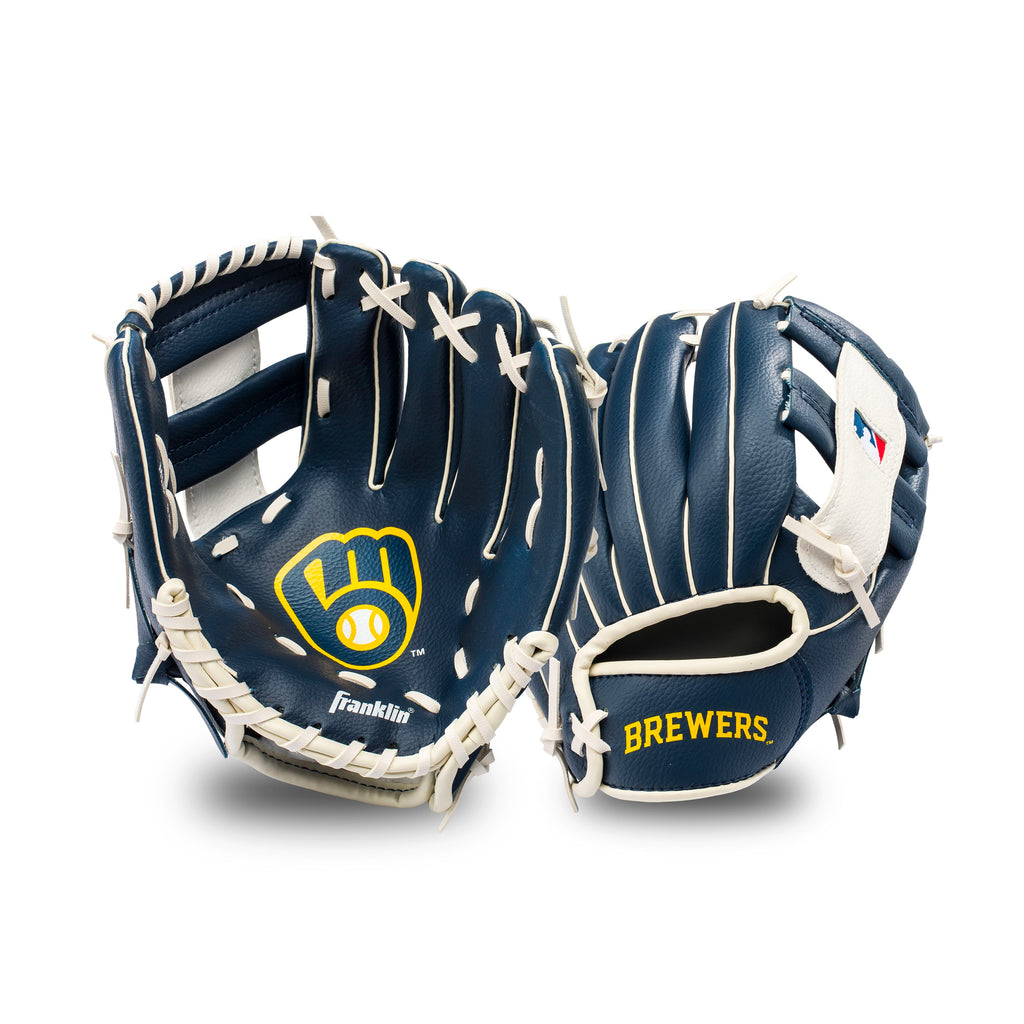 Guante Beisbol Franklin MLB Team Cerveceros 9.5 in Infantil 3 a 6 años