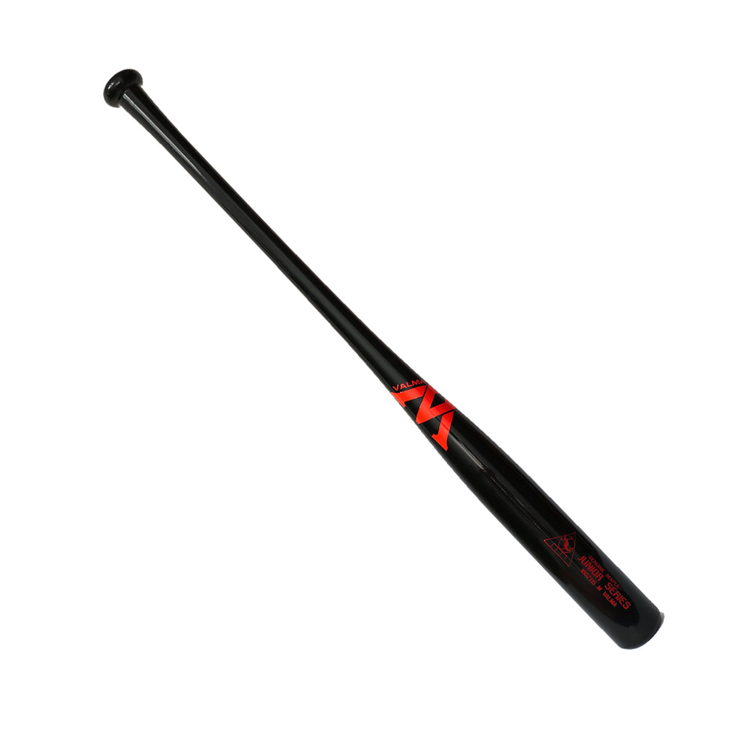 Bat Beisbol Madera Maple Valma JR Series Negro Rojo Juvenil