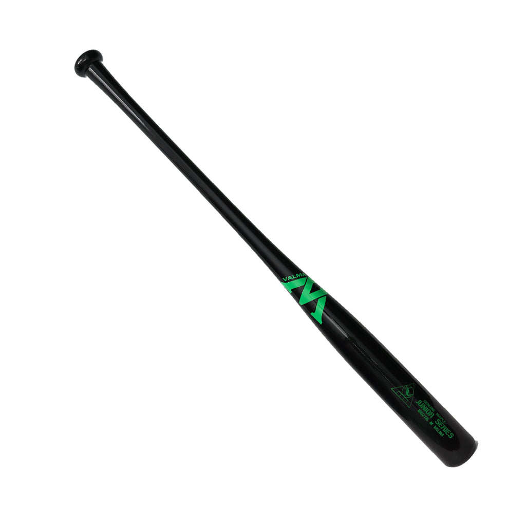 Bat Beisbol Madera Maple Valma JR Series Negro Verde Juvenil