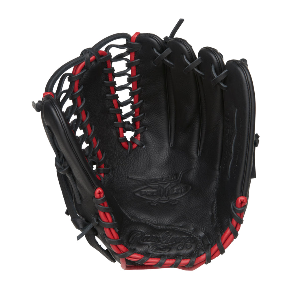 Guante de béisbol Play-ball 11.25” rojo y negro – Diamond King