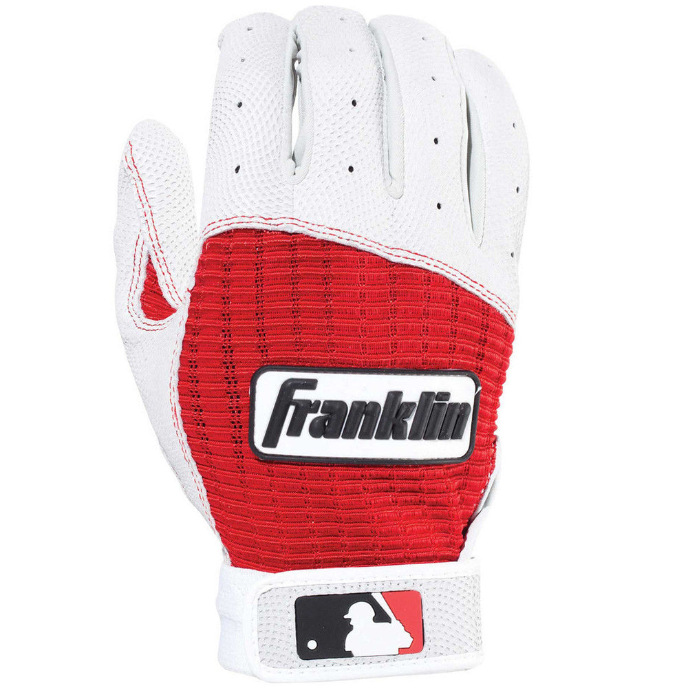 Guanteletas Beisbol Franklin Pro Classic Blanco Rojo ADULTO