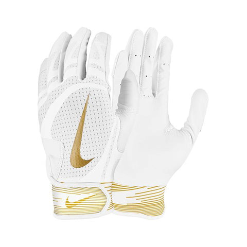 Guanteletas Beisbol Nike Alpha Huarache Edge Blanco Dorado ADULTO