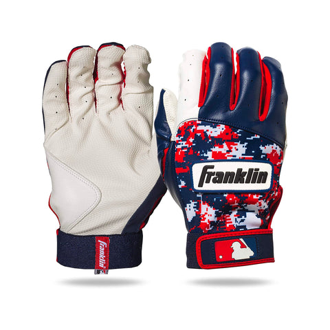 Guanteletas Beisbol Franklin Digitek Marino Rojo Blanco Camu ADULTO