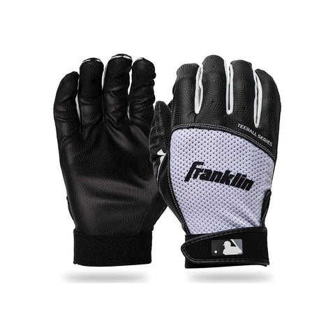 Guanteletas Beisbol Softbol Teeball Flex Franklin Negro Blanco INFANTIL