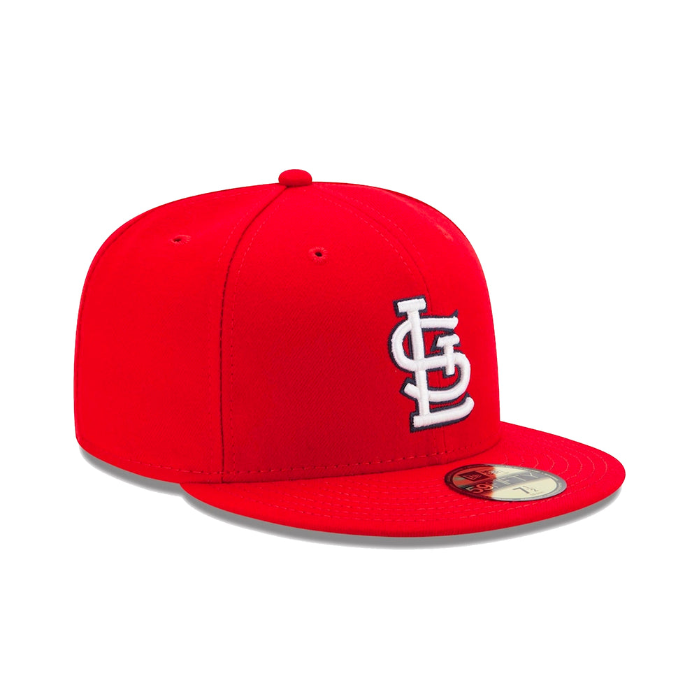 Gorra Beisbol Softbol New Era San Luis 59Fifty Low Profile Rojo Blanco