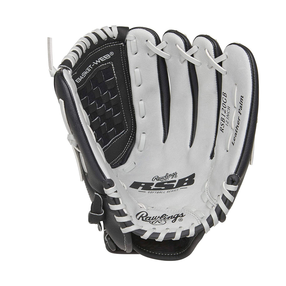 Guante Softbol Rawlings RSB120GB Negro Gris 12 in Adulto