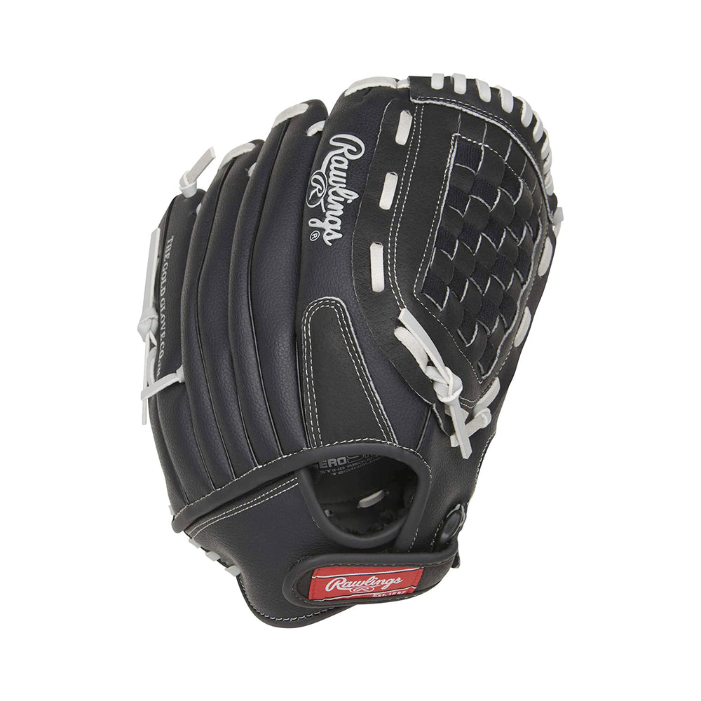 Guante Softbol Rawlings RSB125GB Negro Gris 12.5 in Adulto