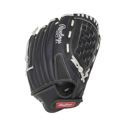 Guante Softbol Rawlings RSB125GB Negro Gris 12.5 in Adulto
