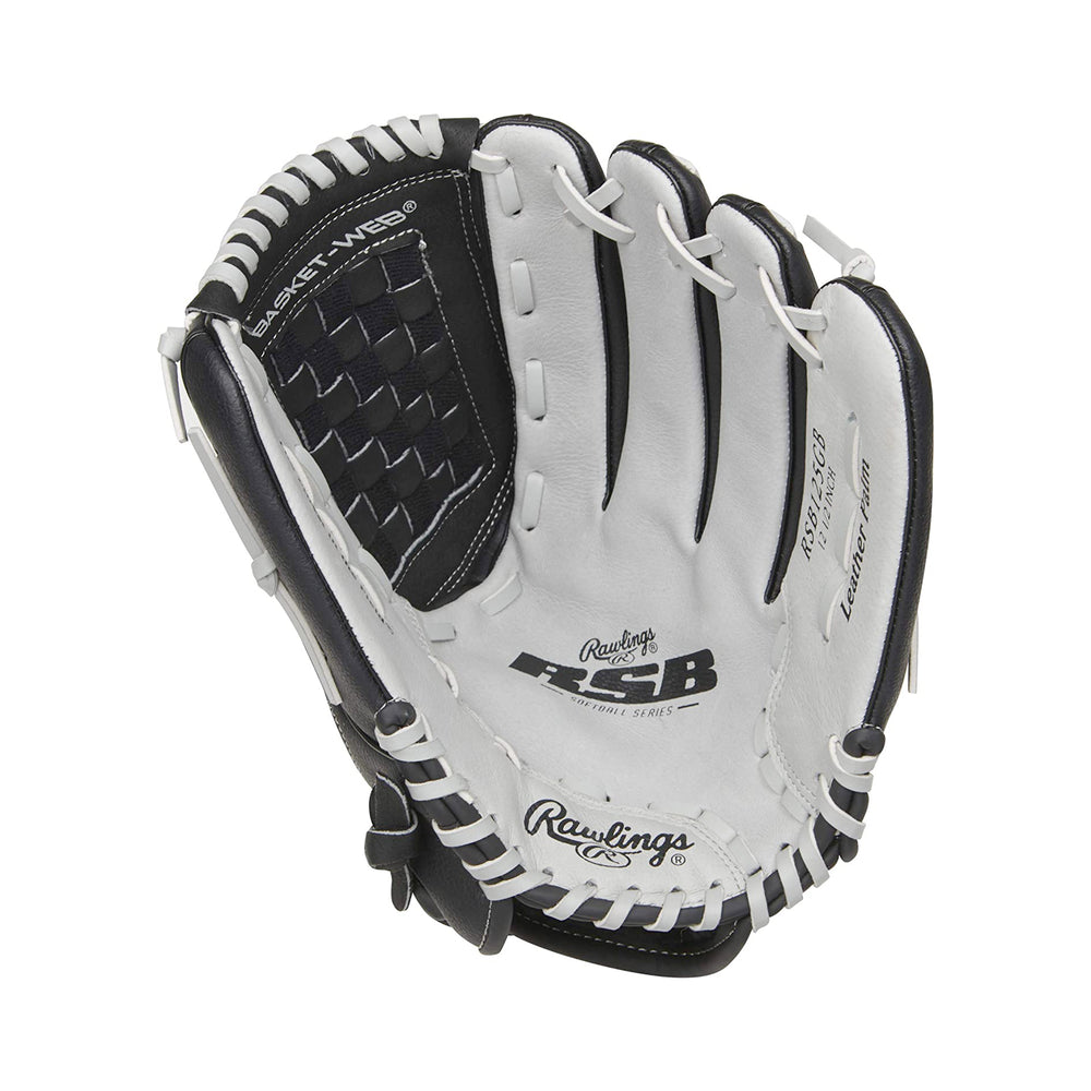 Guante Softbol Rawlings RSB125GB Negro Gris 12.5 in Adulto