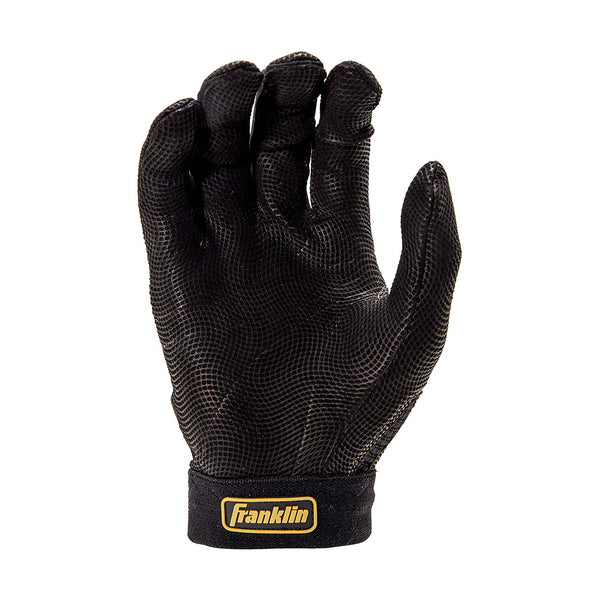 Guanteletas Beisbol Franklin Pro Classic Negro Dorado ADULTO