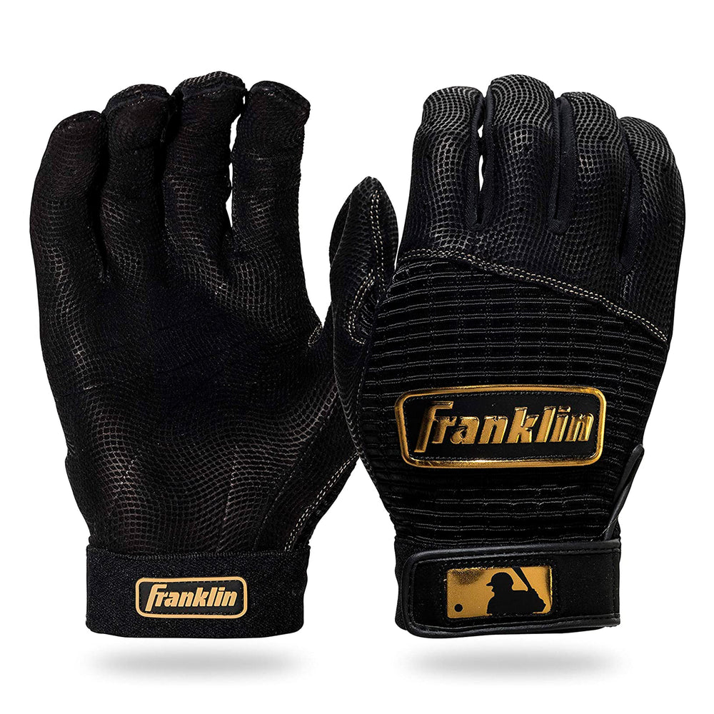 Guanteletas Beisbol Franklin Pro Classic Negro Dorado ADULTO