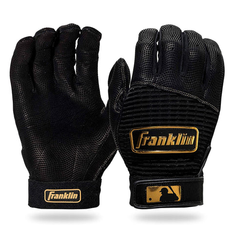 Guanteletas Beisbol Franklin Pro Classic Negro Dorado ADULTO