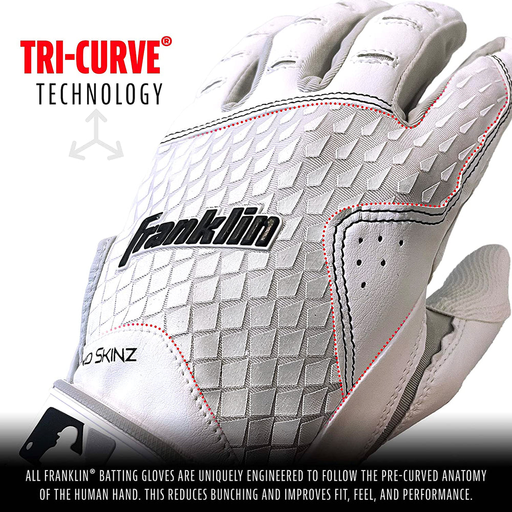 Guanteletas Beisbol Franklin 2nd Skinz Blanco INFANTIL