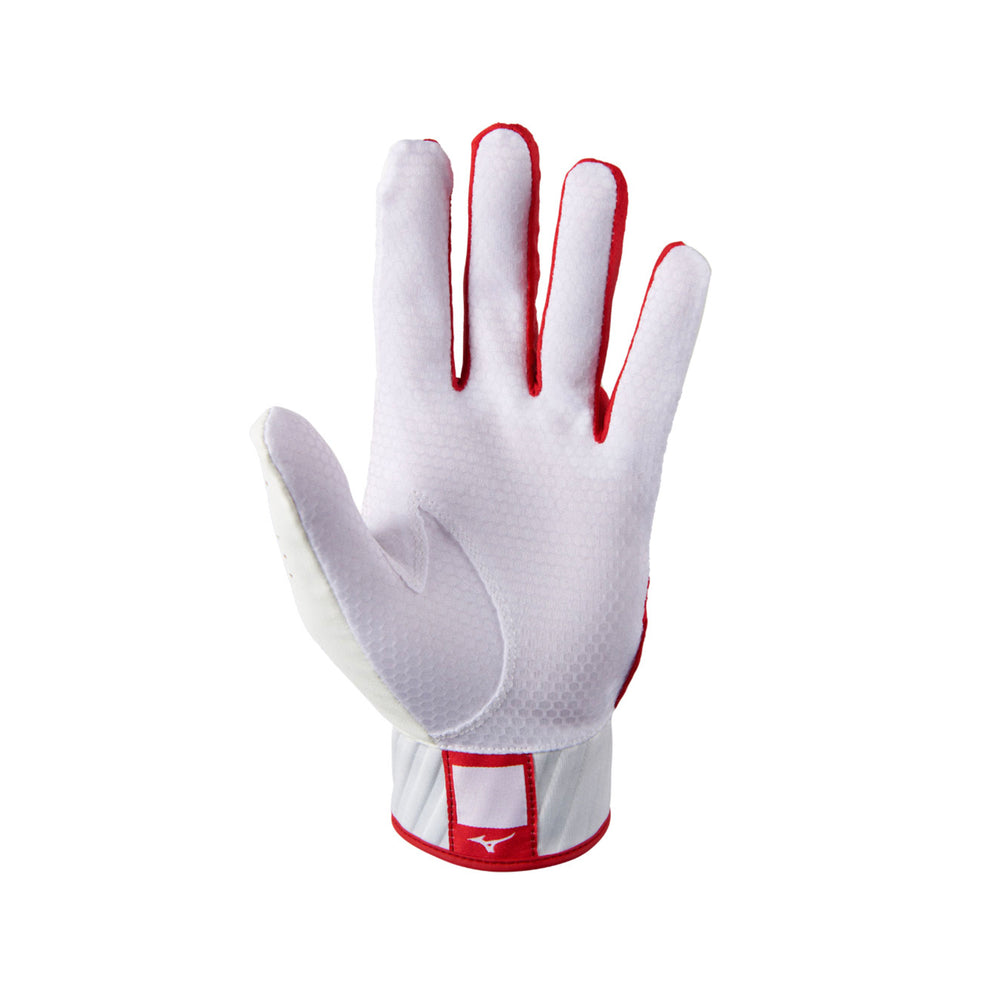 Guanteletas Beisbol Mizuno MVP Rojo Blanco ADULTO