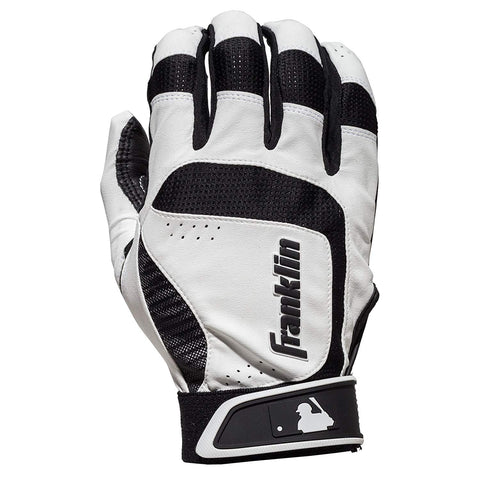 Guanteletas Beisbol Franklin Shok Sorb Neo Blanco Negro ADULTO