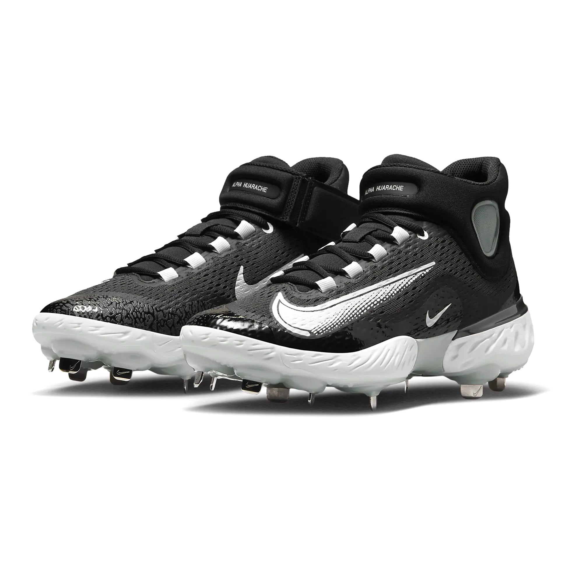 Spikes Beisbol Nike Alpha Huarache Elite 4 Mid Negro Beisbolmania