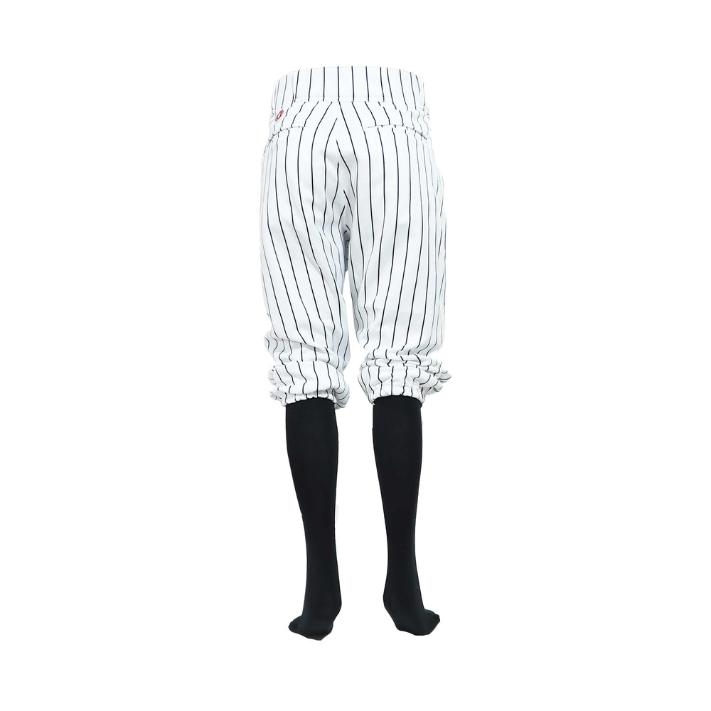Pantalón De Beisbol Softbol Beisport Corto Blanco Rayas Adulto