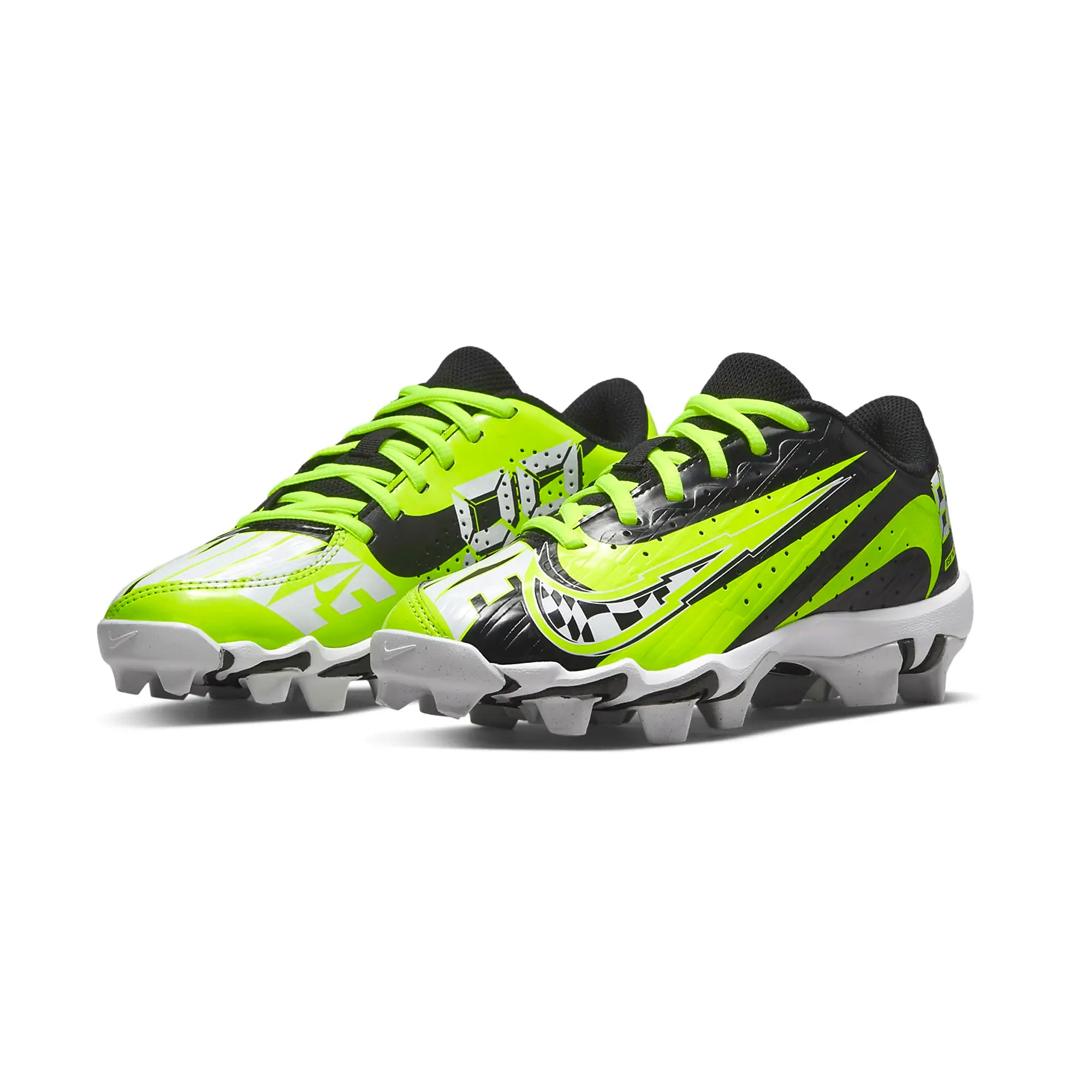 Green nike spikes hotsell