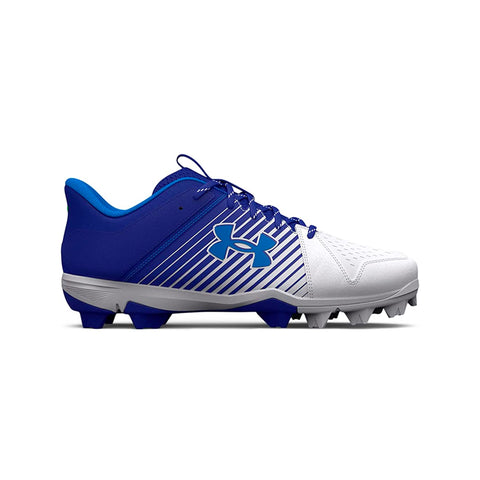 Spikes Beisbol Softbol Under Armour Leadoff Rubber Low Blanco Azul
