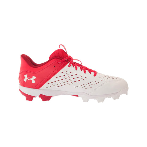 Spikes Beisbol Softbol Under Armour Leadoff Rubber Low Blanco Rojo