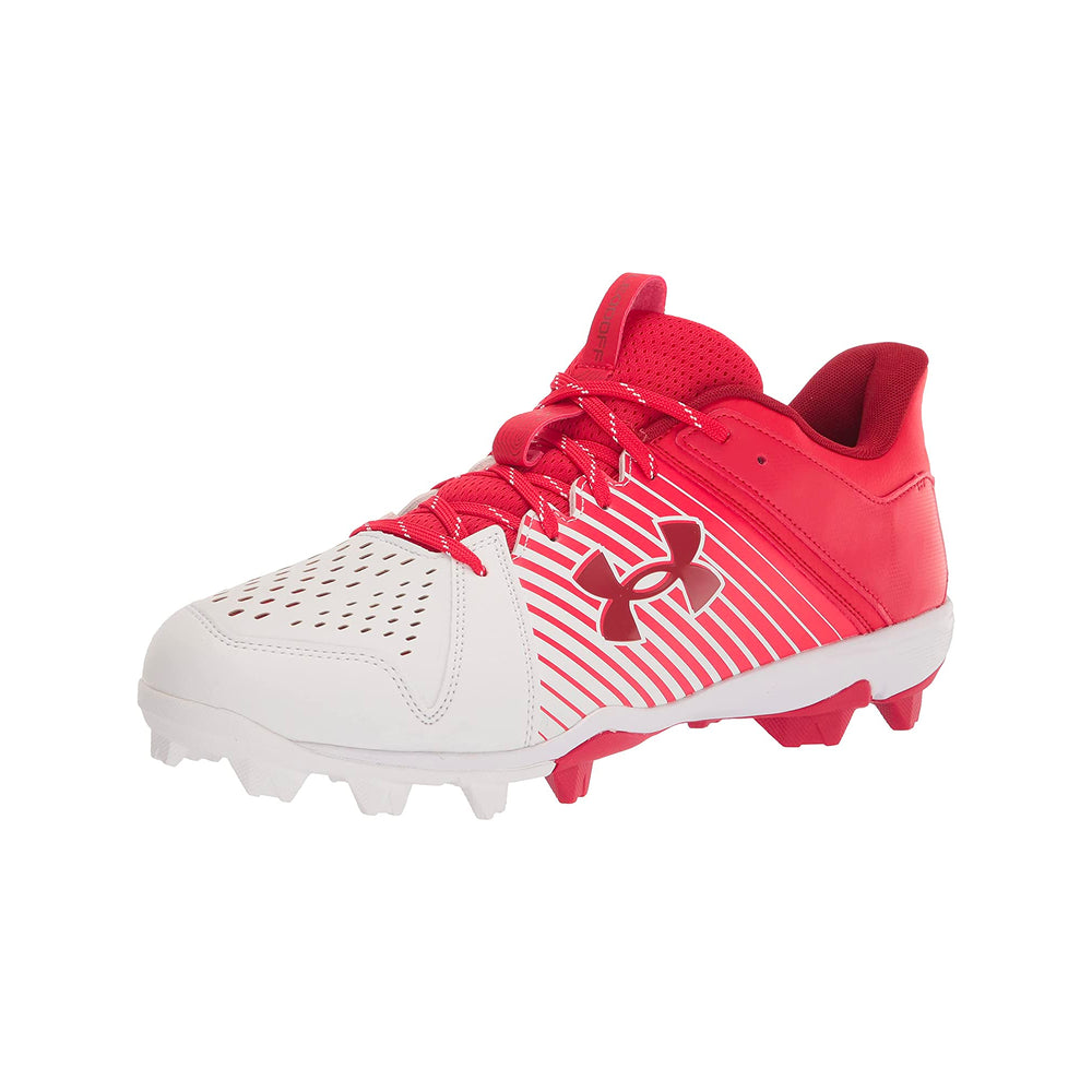Spikes Beisbol Softbol Under Armour Leadoff Rubber Low Blanco Rojo