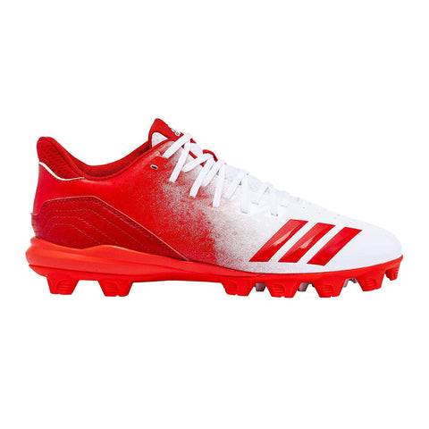 Spikes Beisbol Softbol Adidas Icon 4 Splash MD Rojo Blanco