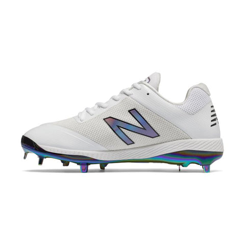 Spikes Beisbol New Balance L4040AS4 Blanco Tornasol