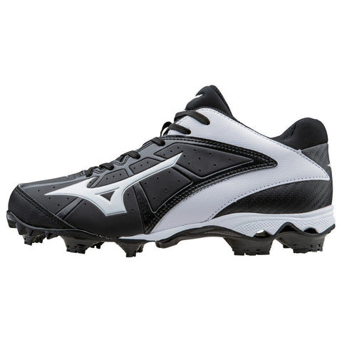 Spikes Beisbol Softbol Mizuno Finch Elite 2 Negro Blanco