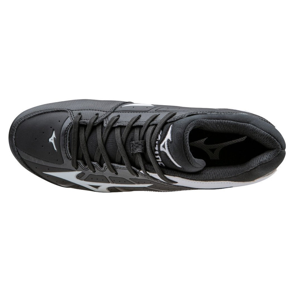 Spikes Beisbol Softbol Mizuno Finch Elite 2 Negro Blanco