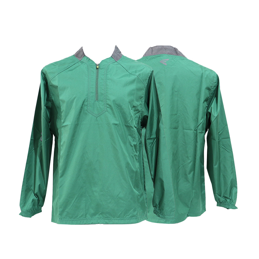 Sudador Beisbol Easton Verde Cuello Gris Juvenil