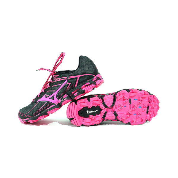 Tenis HIKE MONATAÑA Mizuno FLV Negro Rosa