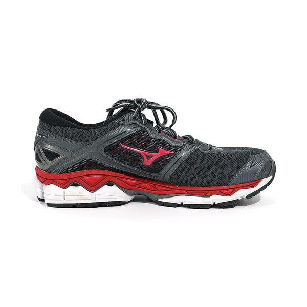 Tenis Voleibol Mizuno Wavesky Gris Rojo
