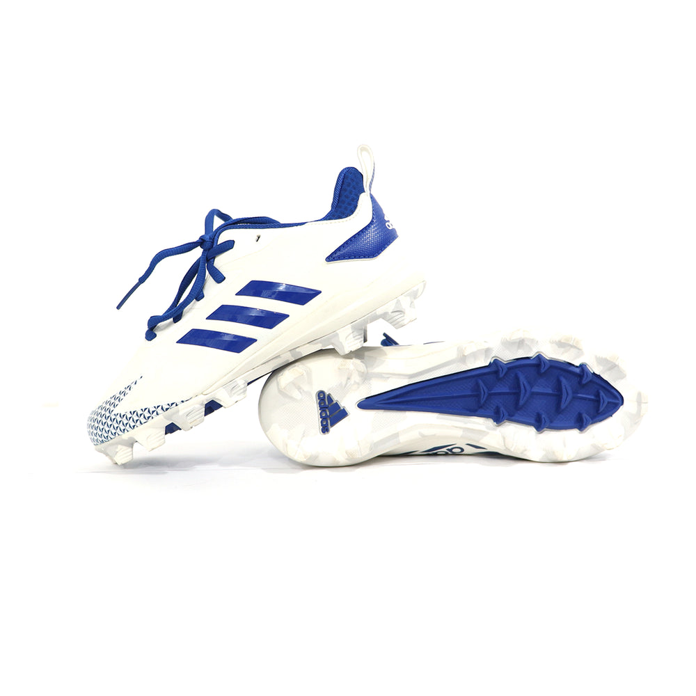 Spikes Beisbol Softbol Adidas Afterburn V MD Blanco Azul Rey INFANTIL