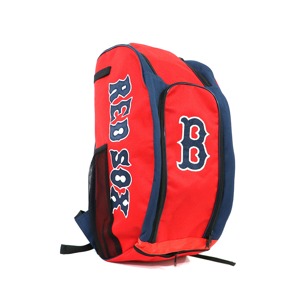 Backpack Beisbol Softbol BS Red Sox Rojo Marino Letra Marino