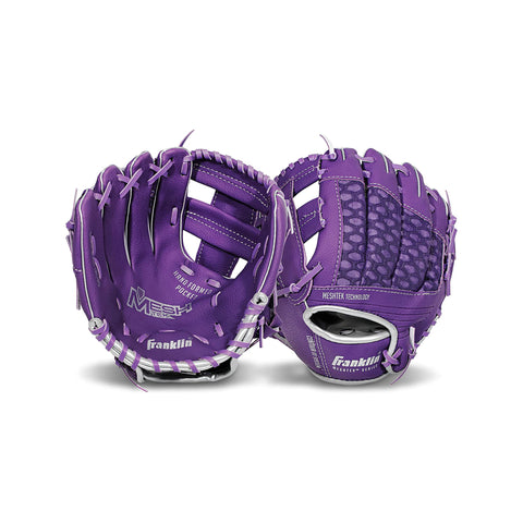 Guante Beisbol Franklin Mesh Tek Morado 9.5 in 3 a 6 años