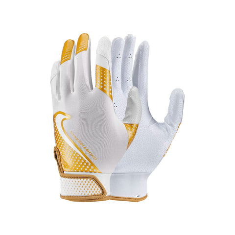 Guanteletas Softbol Nike Hyperdiamond 2.0 Blanco Dorado infantil
