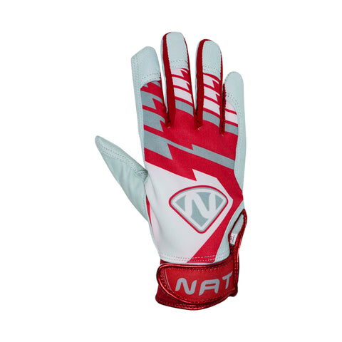 Guanteletas Beisbol NAT NGR10G ADULTO Rojo