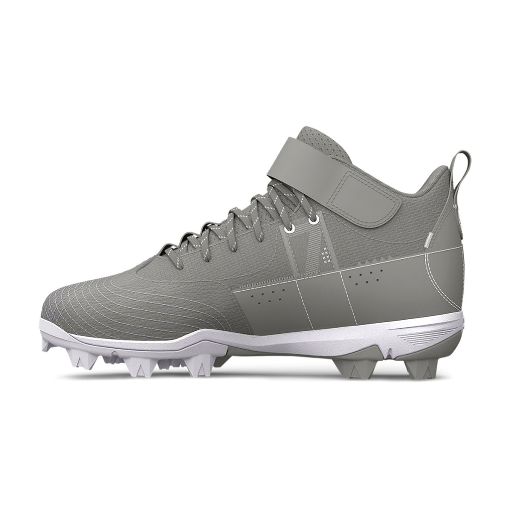 Spikes Beisbol Softbol Under Armour Harper 7 Mid RM Gris
