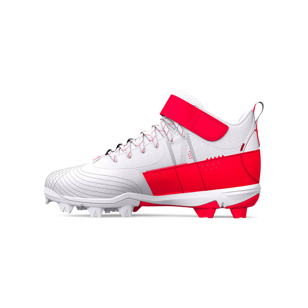 Spikes Beisbol Softbol Under Armour Harper 7 Mid RM Rojo INFANTIL