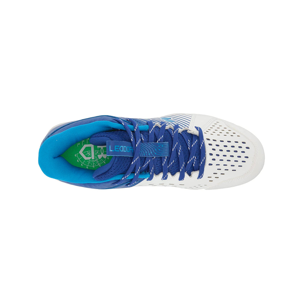 Spikes Beisbol Softbol Under Armour Leadoff Rubber Mid Blanco Azul INFANTIL