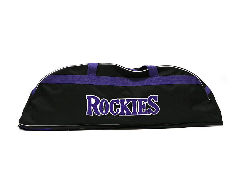 Batera Beisbol Rockies Negra Letra Morada Mediana ADULTO